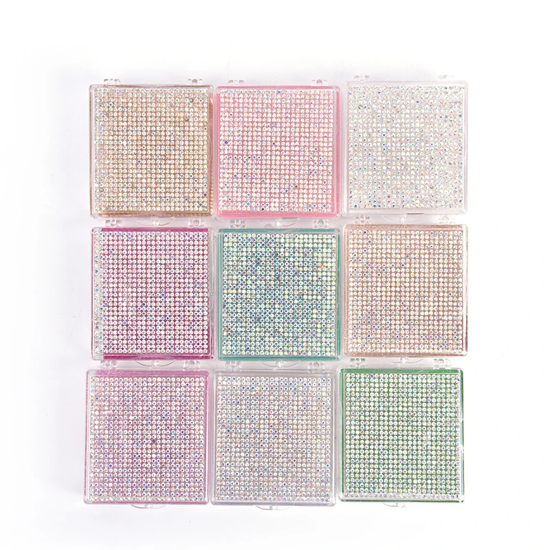 Квадратная коробка для упаковки накладных ресниц объемная норковая хранения 1