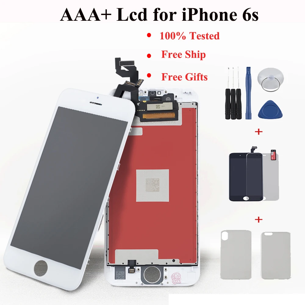 Новый дисплей для iPhone 6s сменный сенсорный ЖК экран 6 4 7 ''без битых пикселей