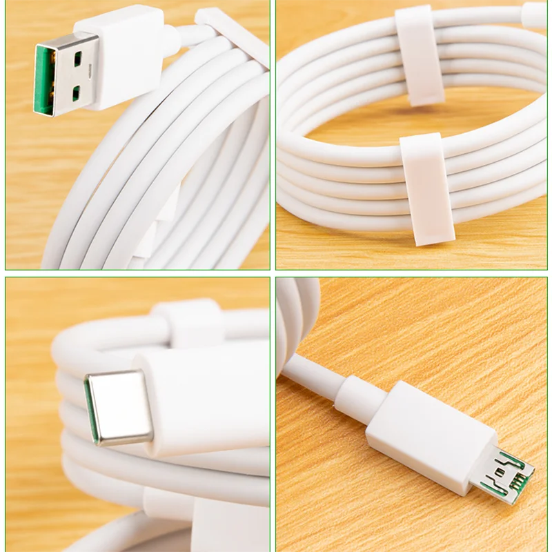 Кабель 4A/5A для VOOC зарядное устройство USB C/Micro кабель быстрой зарядки и передачи