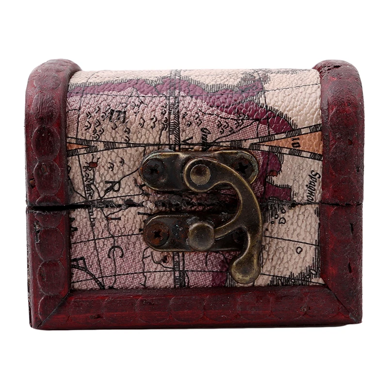 Ретро Стильный винтажный металлический замок Ювелирный сундук чехол ручная