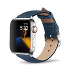 Кожаный ремешок для Apple watch Band, подходит для 5 40 мм 44 мм, ремешок из натуральной кожи, ремешок для часов 38 мм 42 мм iwatch series 4321