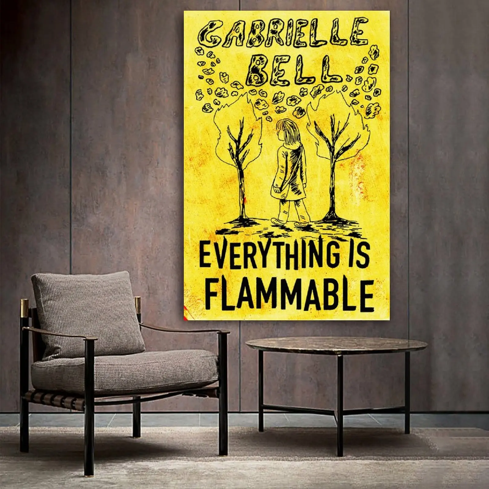 

Everything Is Flammable Comics Poster Poster Decorative Painting Canvas Wall Art Living Room Posters Bedroom Painting