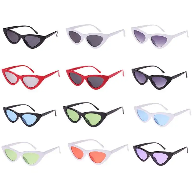 Модные оттенки винтажные женские очки кошачий глаз на открытом воздухе