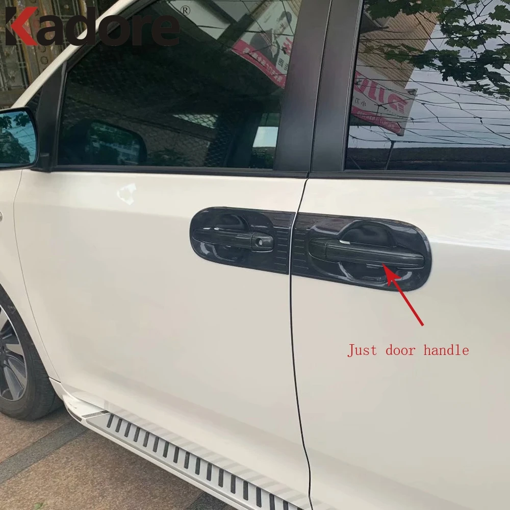 Для Toyota Sienna 2019 2020 углеродное волокно Хром ABS боковая крышка дверной