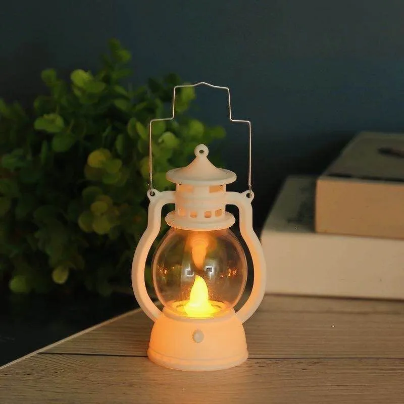 Retro Oil Lamp Energy-Saving Holiday Desktop Hanging Bar Night Light Halloween Decorative Led Small Home Party Lantern | Дом и сад