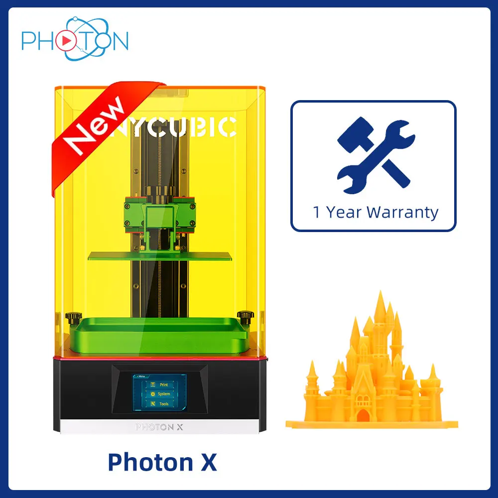 3d принтер Anycubic Photon X 3 5 дюймов 2K ЖК экран большой объем сборки 192*120*245 мм Поддержка