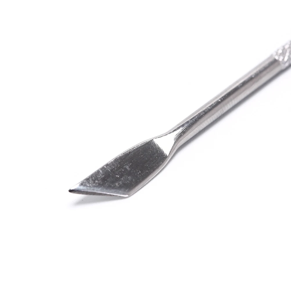 

1XNail Cuticle Remover Skin Cleaner Stainless Double Sided Spoon Pusher Art Tool