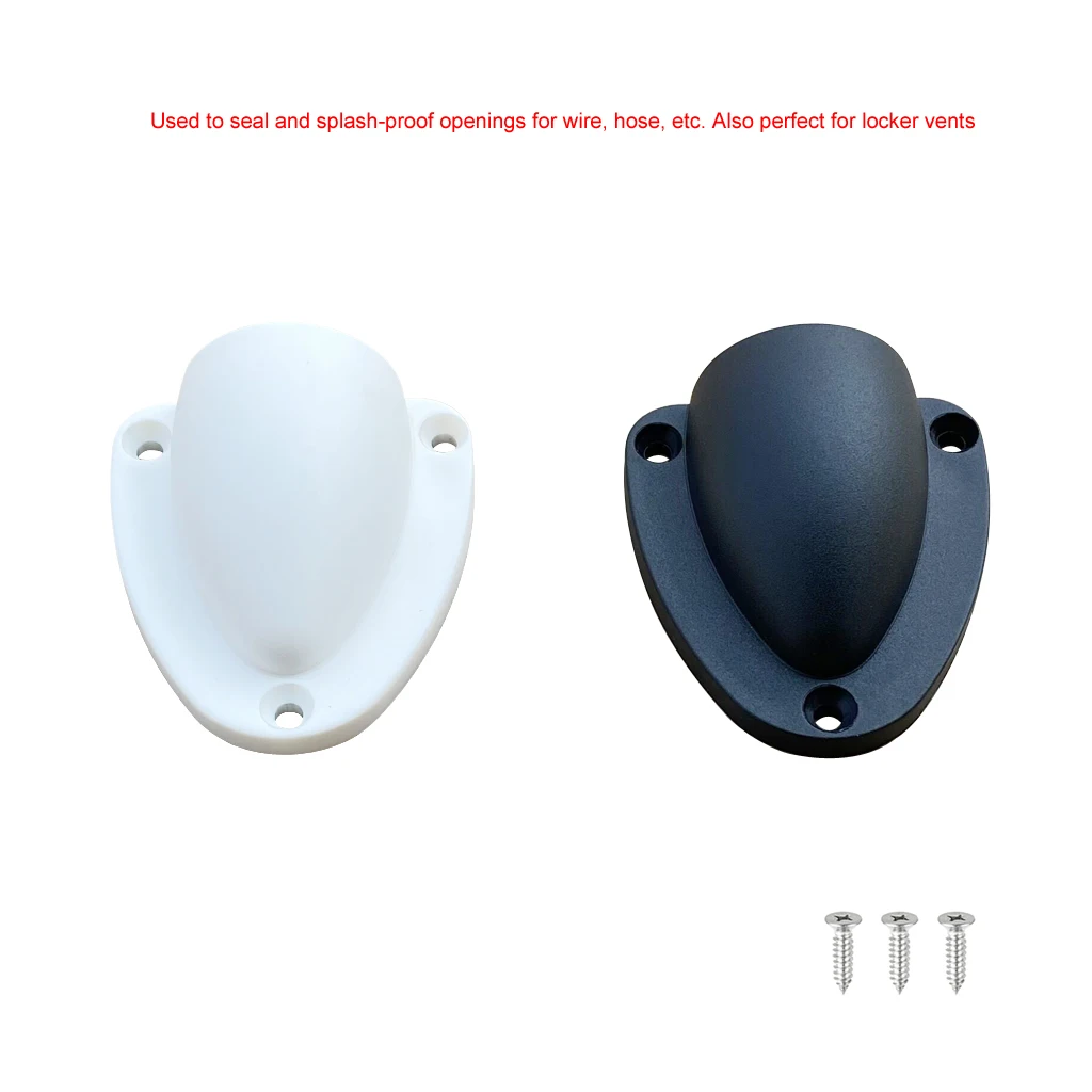 

2PCS Nylon Wire Cable Vent Cover Clam Shell Clamshell Vent Ventilator Through Vents for Boat Outlet Marine Yacht Acceories