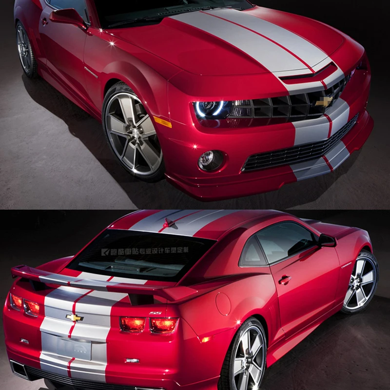 Виниловая наклейка Racing Matt & Gloss для автомобиля Chevrolet Camaro 2010 2015|Наклейки на