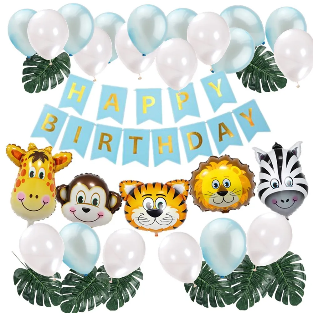 

36PCS Birthday Balloon package balloon decoration one year old baby's birthday party decorations