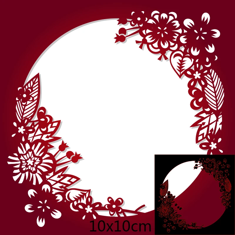 

Cutting Metal Dies Hollow Centre for 2020 New Stencils DIY Scrapbooking Paper Cards Craft Making New Craft Decoration100*100mm