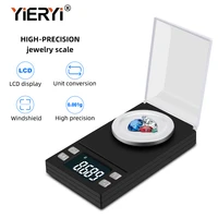 yieryi 100g50g20g10g electronic scales 0 001 lcd digital scale jewelry medicinal herbs portable lab weight milligram scale
