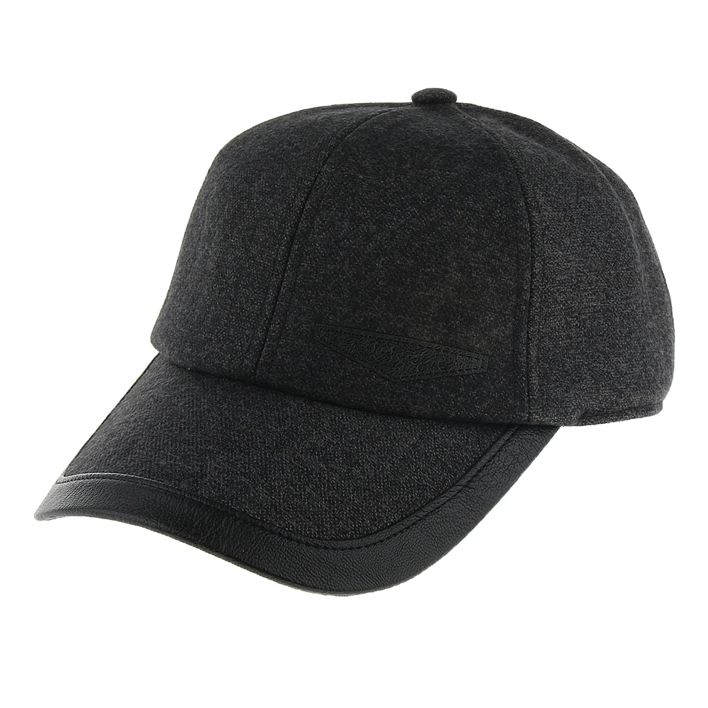 Модная винтажная Мужская зимняя Осенняя теплая шерстяная кепка бейсболка со