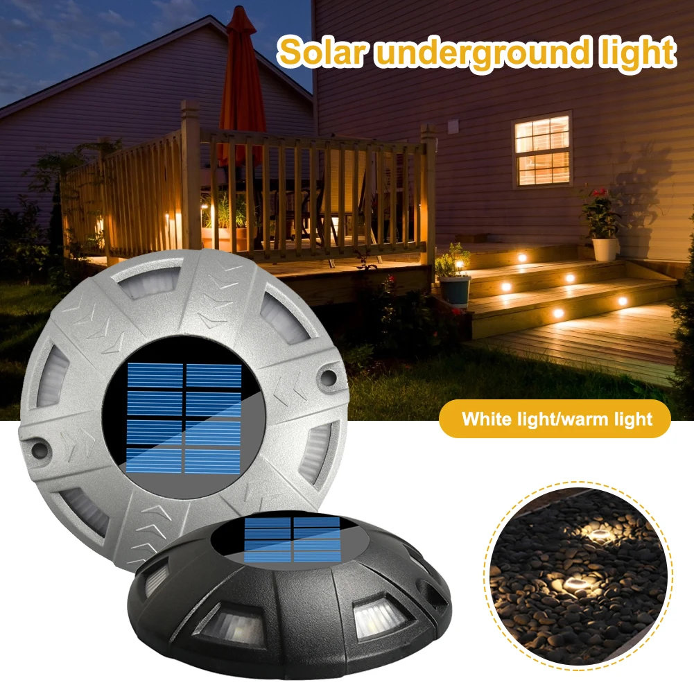 

Solar Underground Lamps Light Outdoor Waterproof Garden Landscape Lighting For Yard Deck Lawn Patio Pathway Walkway Floor Lamp