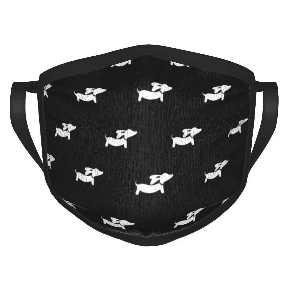 

Dachshund Dog Face Mask Reusable Washable Breathable Black Border Scarf Dust prevention for Adult Women Men custom
