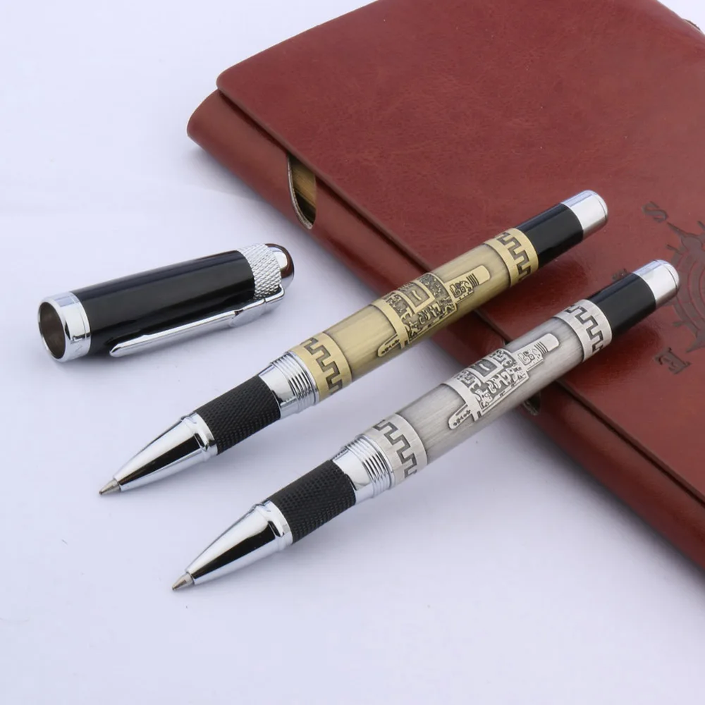 Классический рельефный штатив jinhao из серебра 189 пробы с двумя рукоятками|rollerball