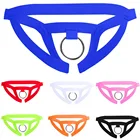 Трусы-Стринги Мужские с вырезами, пикантные модные Стринги с Т-образной спиной, микростринги, пикантное нижнее белье, # FS