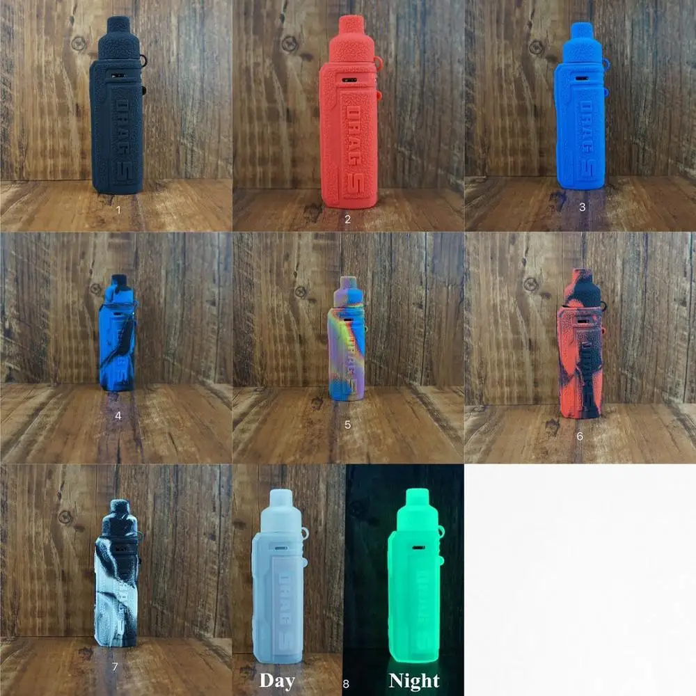 Силиконовый чехол для Voopoo Drag S Vape kit защитная текстура резиновый рукав