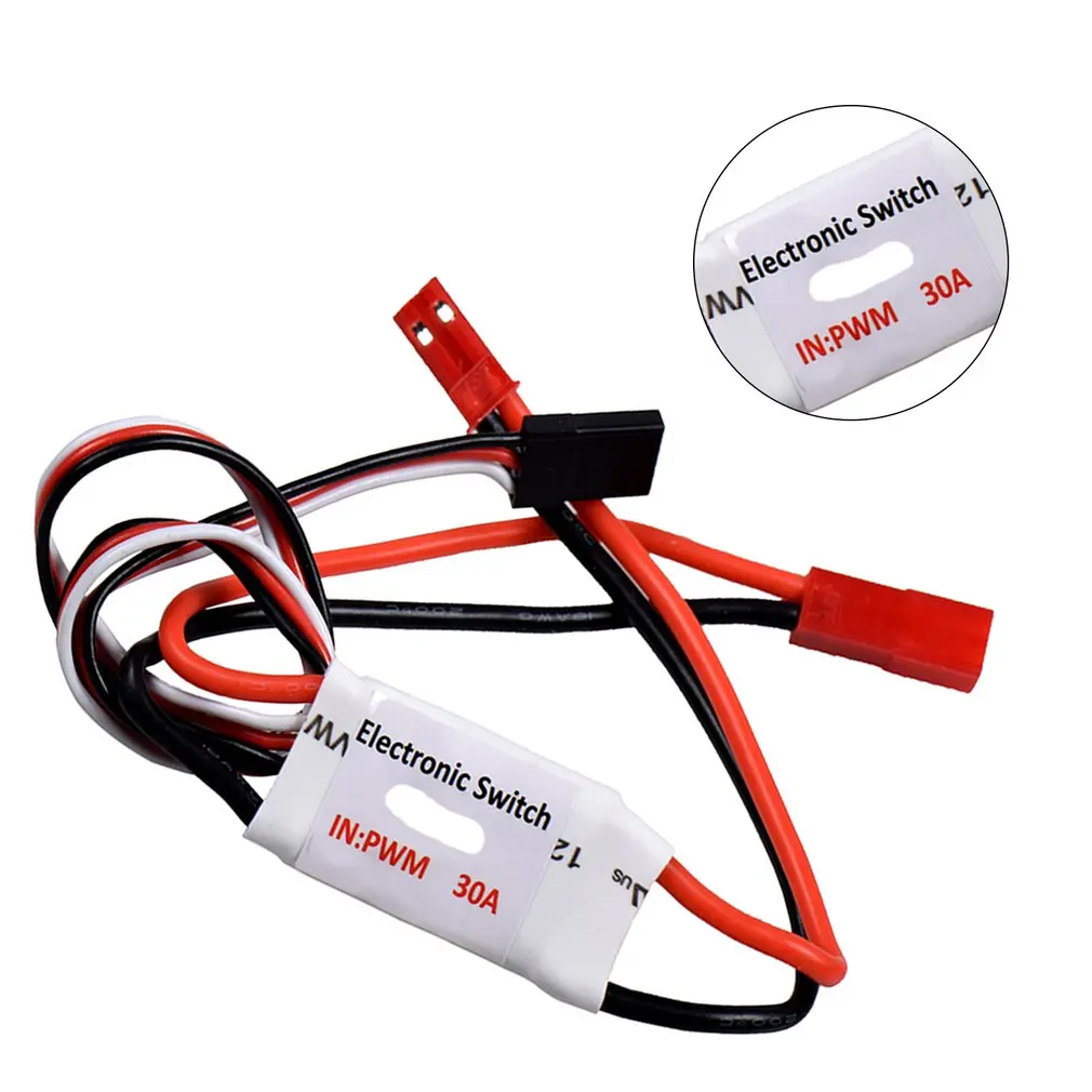 

30A Current 3.7V-27V Remote Control Electronic Switch RC Pump Switch Receiver PWM Signal For Switching Lights