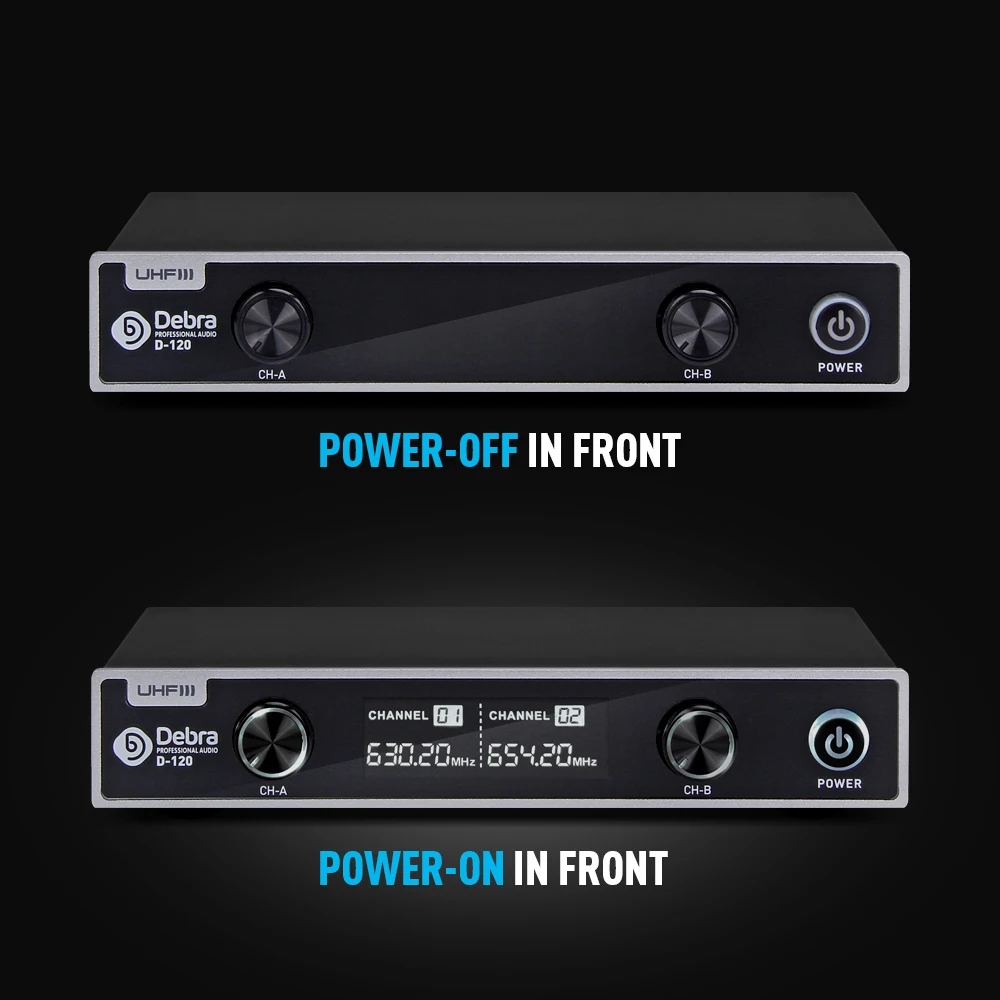 Классическая! Debra аудио-система 2 канала с ручным микрофоном UHF беспроводной