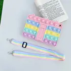 Детский чехол для планшета Samsung Galaxy Tab A 10,1 2019, чехол для телефонапланшета T515, снимающий стресс, пузырьковый силиконовый чехол с ремешком