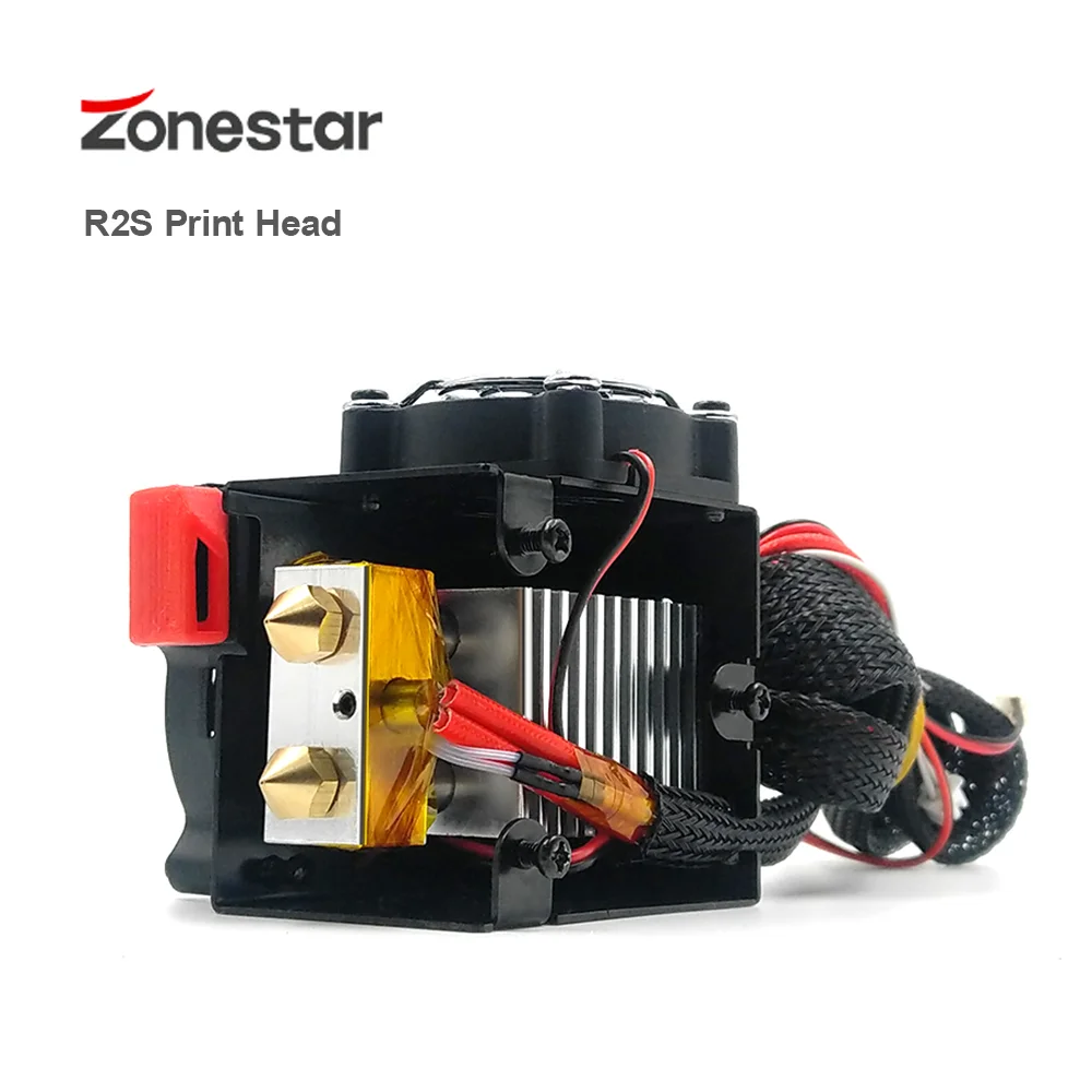 ZONESTAR 12V 3D-принтеры обновления Комплект один/два три экструдер 2 в 1 из 3-в-1 смешанный Цвет HOTEND штранг-прессования подачи печатающей головки