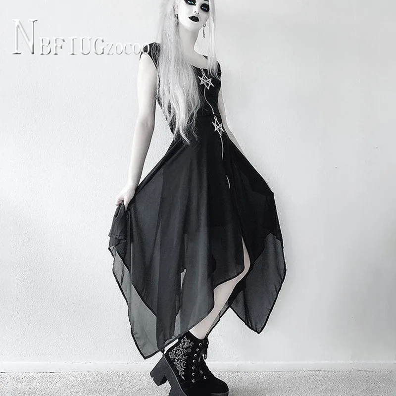

Zombie Style Summer Women Skirt Irregular Zipper Female Skirts