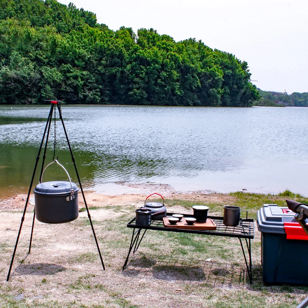 Посуда для пикника штатив из алюминиевого сплава подвесной кухонный горшок