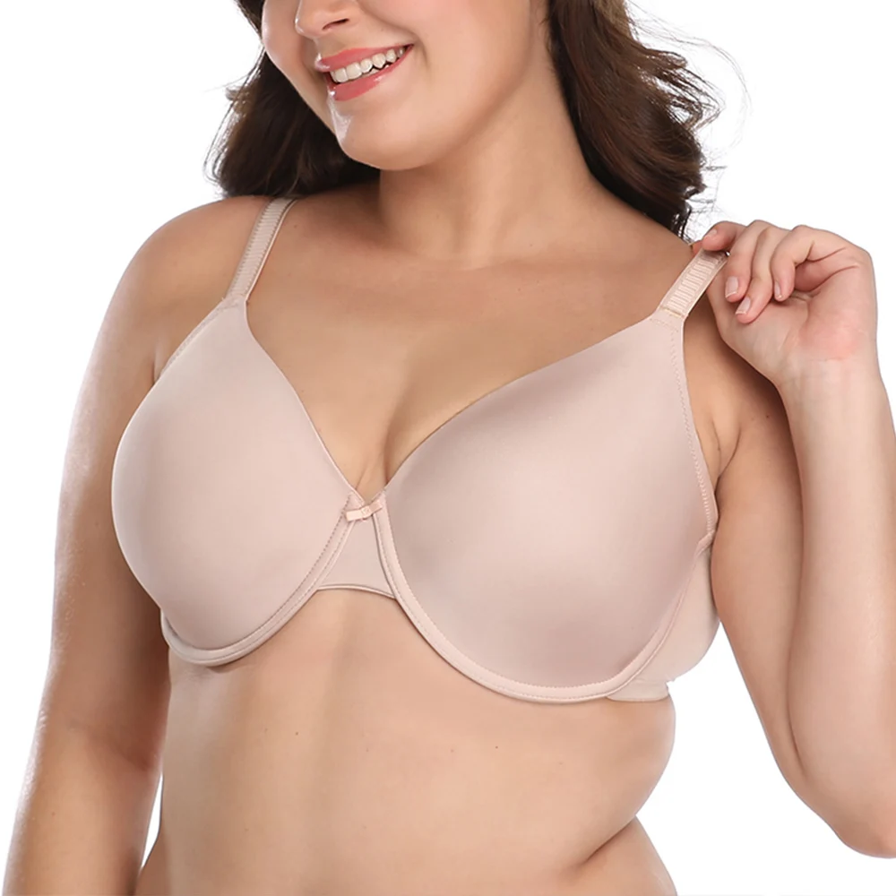 Размера плюс Для женщин гладкой полный охват косточках Эфирное размера футболка