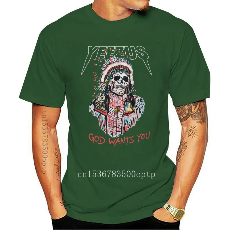 

New Kanye West Harajuku Streetwear Shirt Men Hip Hop T Shirt God Wants You Shirt
