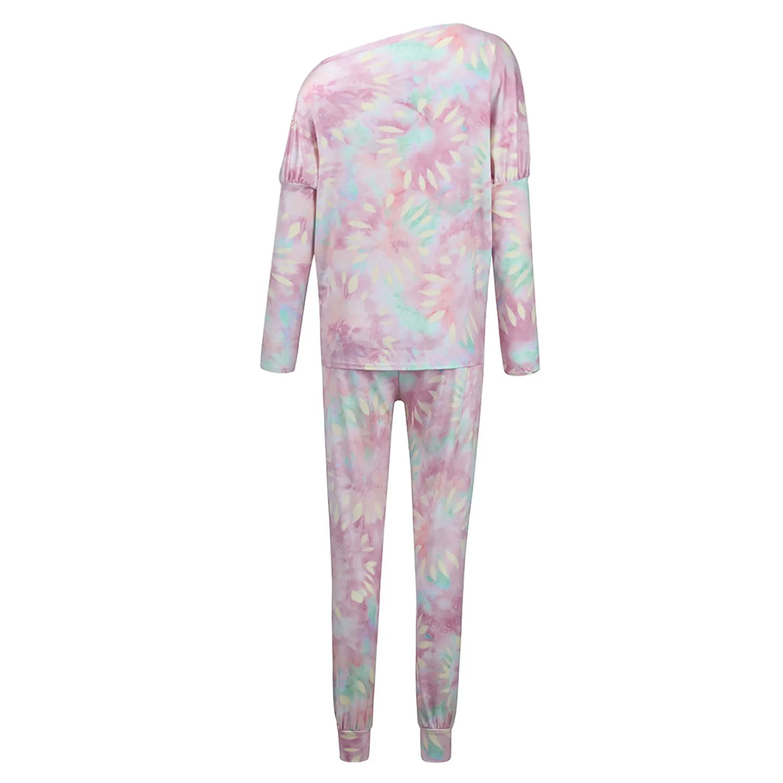 Женский спортивный костюм из двух предметов Топ с длинным рукавом и брюки