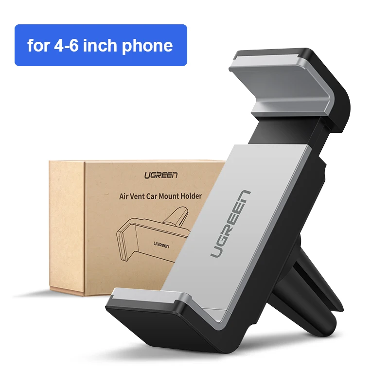 Автомобильный держатель Ugreen для iPhone X, XS, 8, держатель для телефона в машине, Поворот на 360 градусов, автомобильный держатель для телефона, держатель для мобильного телефона, подставка - Цвет: Grey One Side