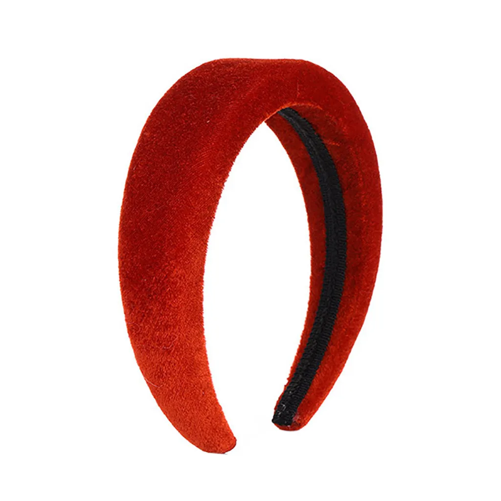 Новые бархатные аксессуары для волос: ободок для женщин с пластиковой подкладкой, модный головной убор, горячая доставка, многоцветные подарки.