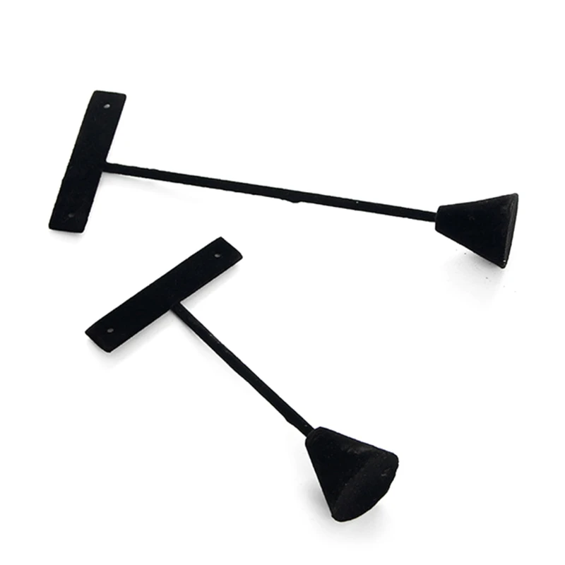 

Velvet T/L Bar Drop Earring Display Stand Rack Ear Stud Storage Shelf Long Earrings Hanging Holder Organizer Pedestal