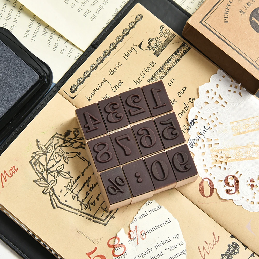 Винтажный календарь планировщик серия основных функций цифровой символ