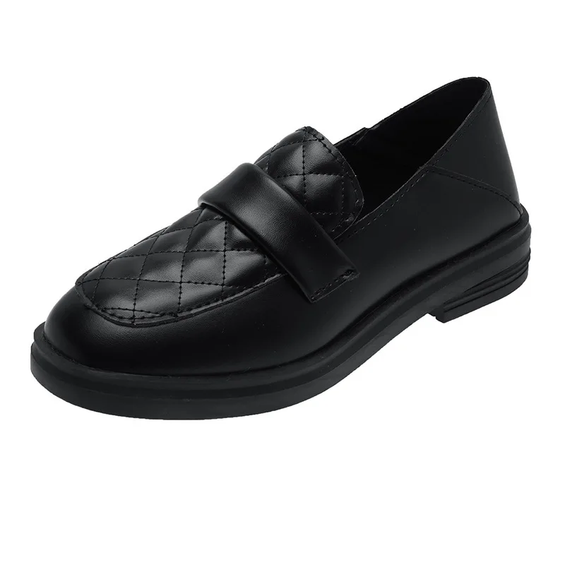 

Low Heels Womens Derby Shoes Round Toe Casual Female Sneakers Flats Modis Slip-on Leather New On Heels Dress Summer 2021 Slip