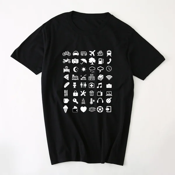 

Funny Travel logo T-shirt cotton print short sleeve T-shirt