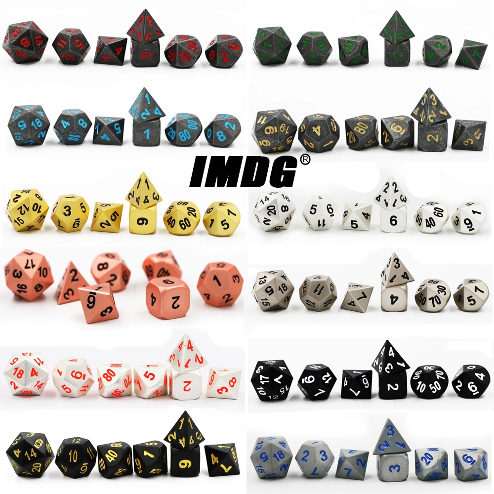 IMDG 7 шт./компл. креативные игровые кости для ролевых игр многогранные