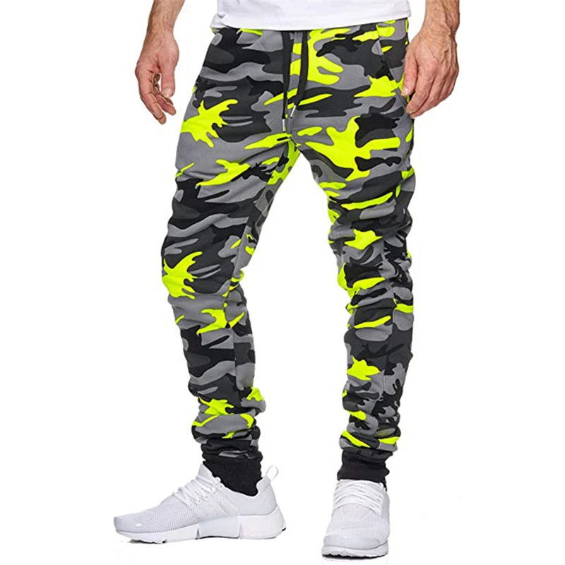 

Mens Joggers Casual Pants Fitness Men Sportswear Tracksuit Bottoms Skinny Sweatpants Trousers Camouflage Gyms Jogger Track Pants