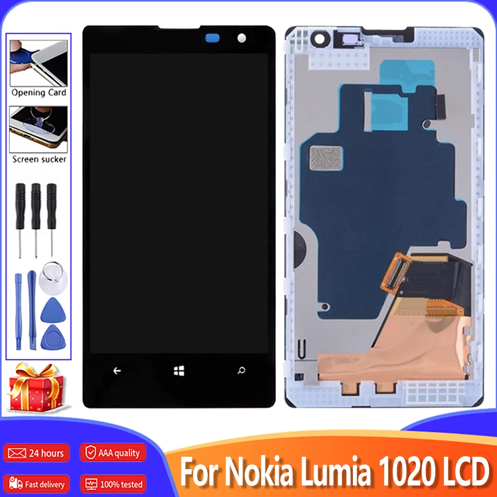 ЖК дисплей AMOLED 4 5 дюйма с сенсорным экраном и дигитайзером в сборе экран рамкой
