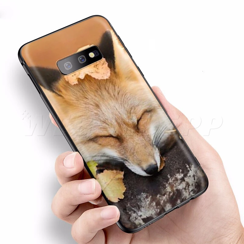 Webbedepp чехол с изображением лисы на осень для Samsung Galaxy A3 A5 A6 Plus A7 A8 A9 J6 M20 A10S A20S A30S A40S