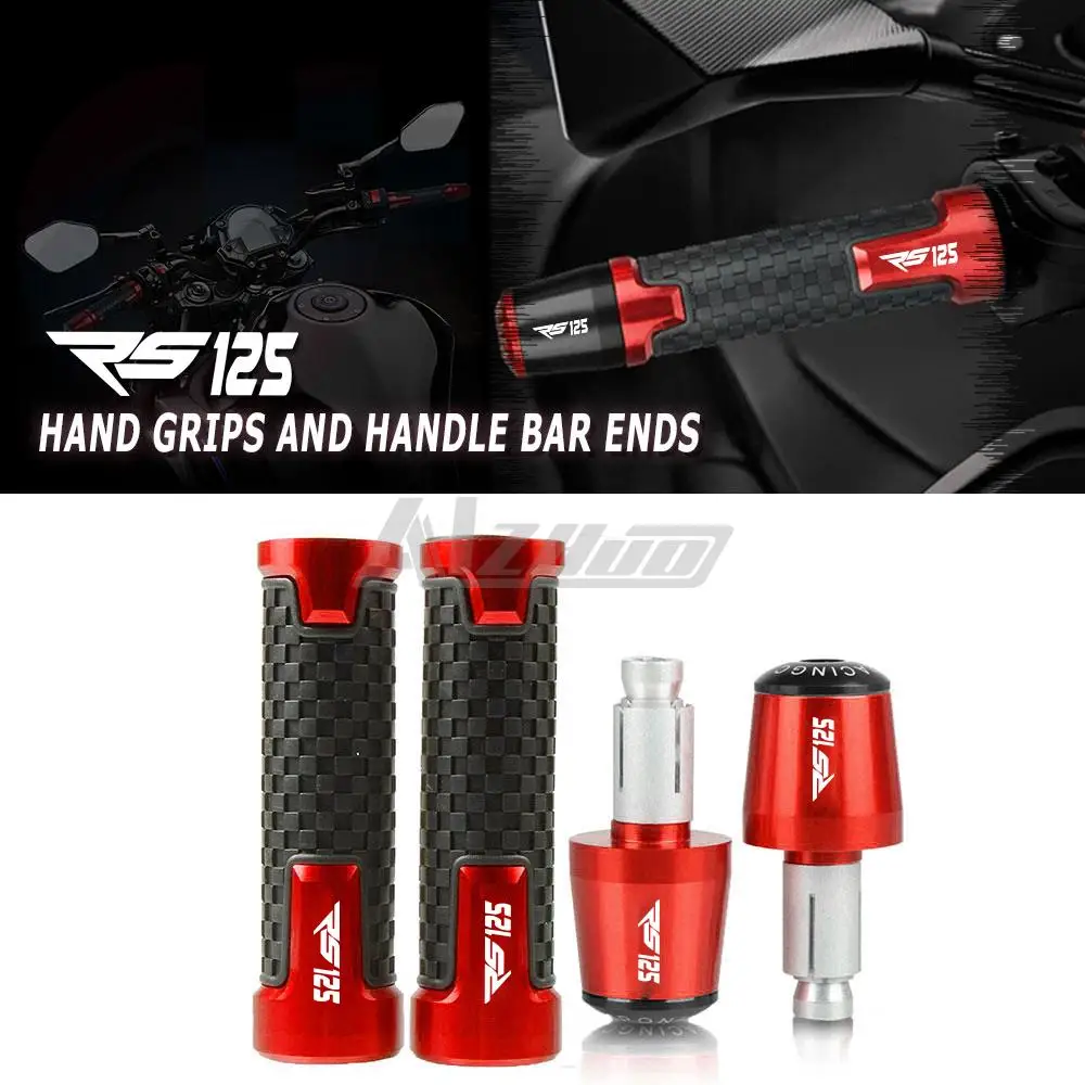 

Motorcycle For APRILIA RS125 RS 125 2021 2009 1995-2012 1996 1997 1998 1999 7/8 " 22mm handle grips handlebar Handle Bar End Cap