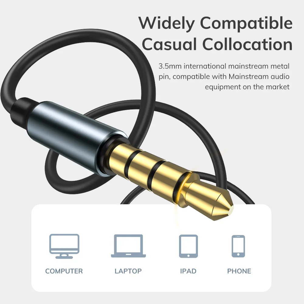 Проводные наушники TOPK F38 штекер 3 5 мм басовые стереонаушники музыкальная