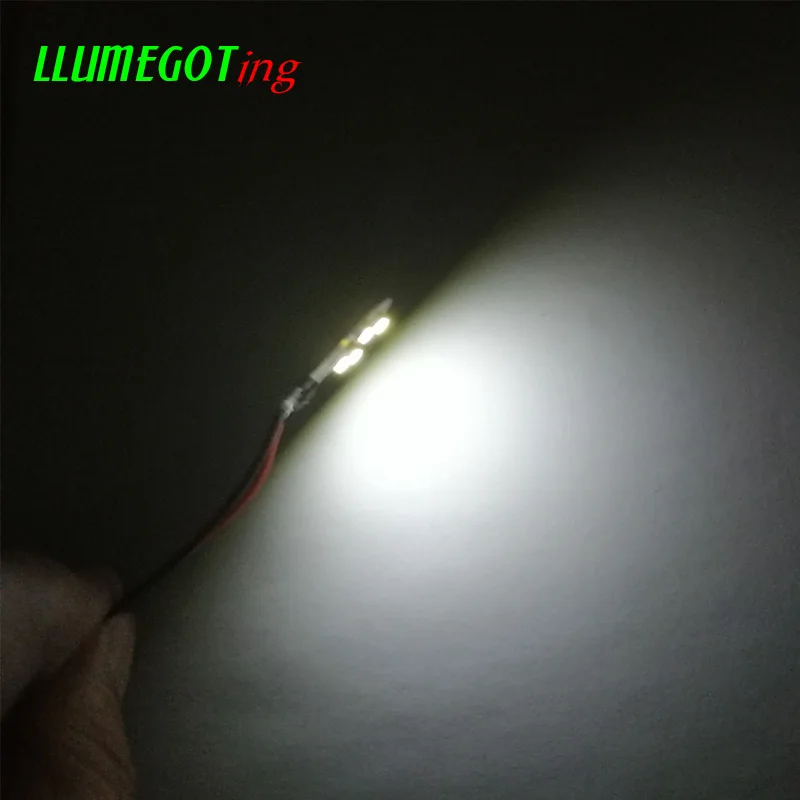 50 шт. панельные лампы с чипом 4x3528 SMD на плате, различные цвета, без полярности, AC DC, 6 в, 6,3 В, пинбол, игровая машина, светодиодные лампы