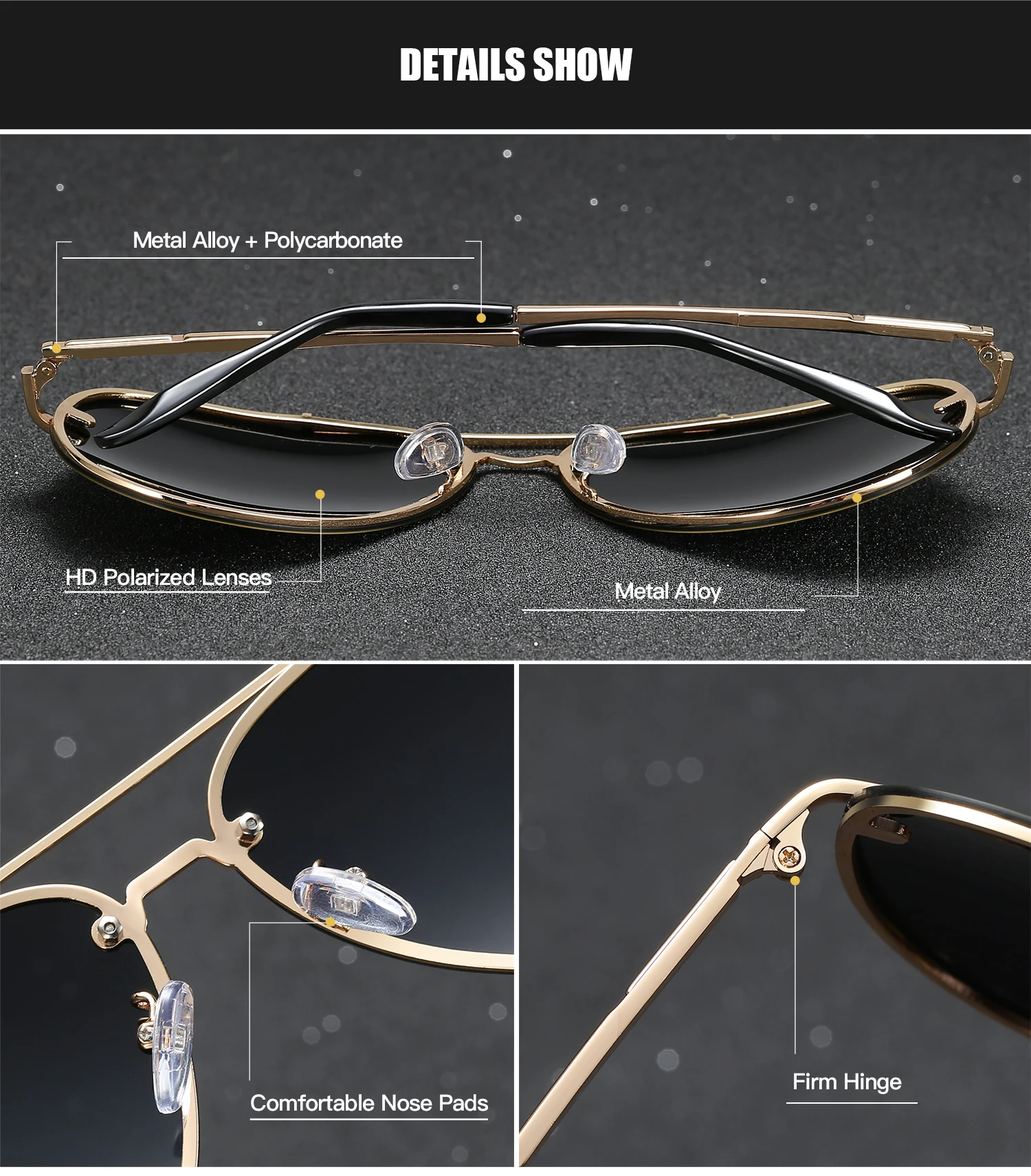 RoyalHot мужские женские поляризационные сплав овальная оправа солнцезащитные очки