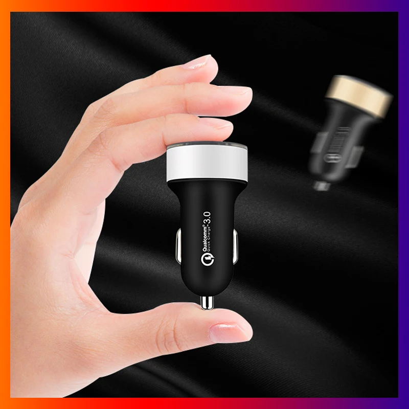 usb car charger fast charging dual usb adapter 3 1a cigarette lighter socket for iphone samsung mobile phones car accessories free global shipping