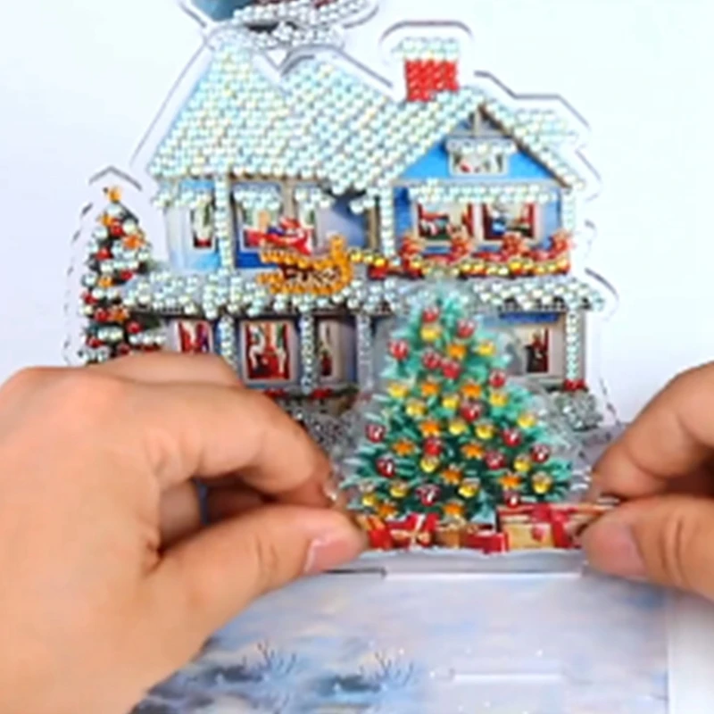 New 3D Children's Puzzle DIY Three-Dimensional Diamond Painting Manual Spell | Дом и сад