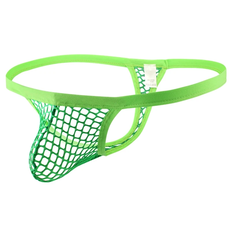 Мужские трусы размера плюс Mesh сексуальное нижнее белье с заниженной талией