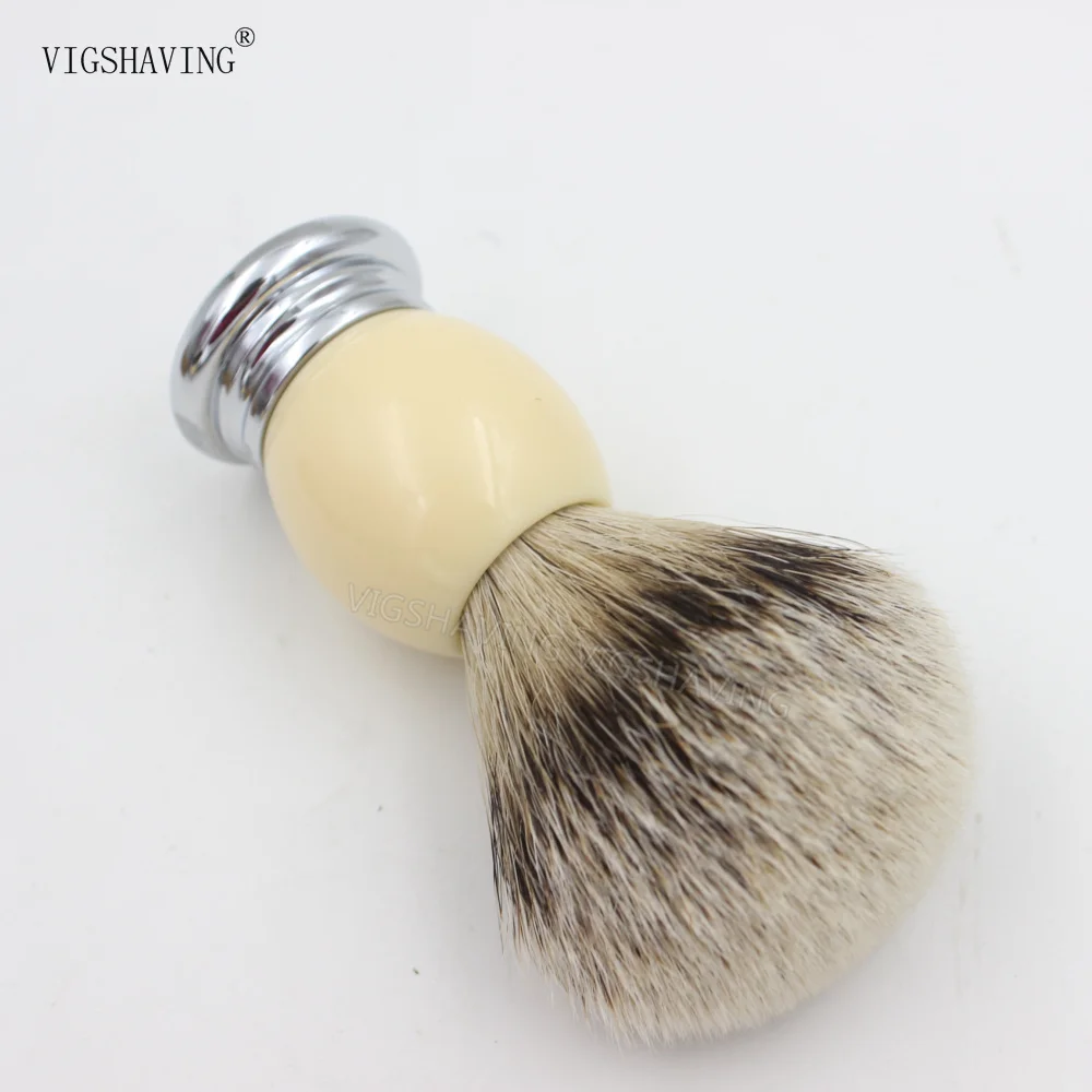 Хорошее качество металлическая смоляная ручка силиконовая кисть для бритья