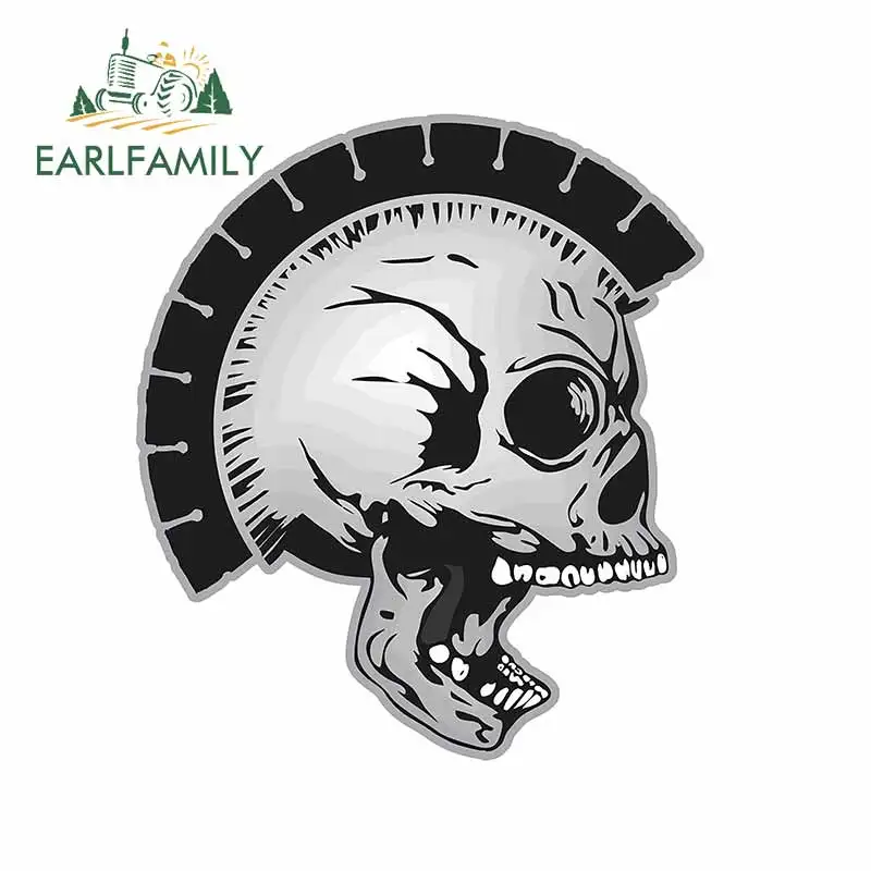 EARLFAMILY 13 см x 8 4 для страшного черепа с открытым ртом лобовое стекло виниловые